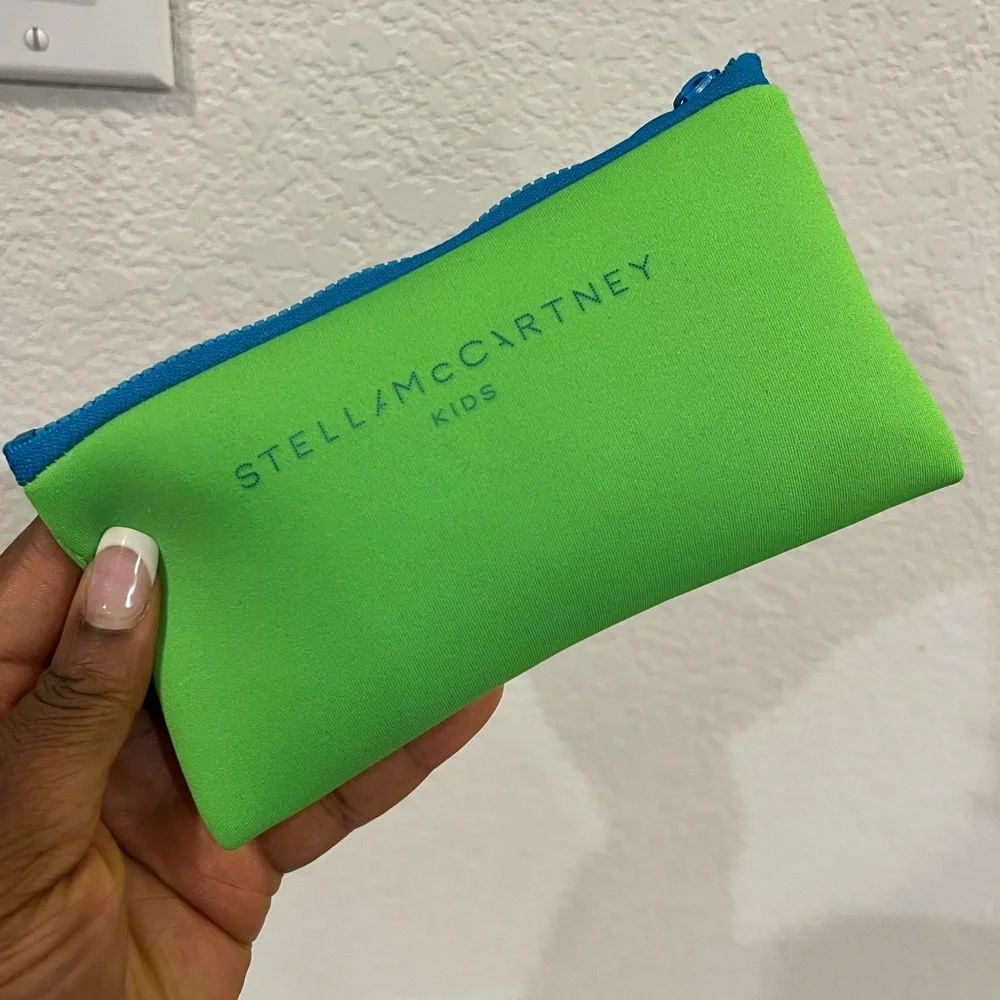 Stella McCartney Kids Reflective Sunglasses with Pouch Green Blue New w/Tag $249